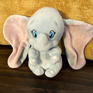 TY Stuffed Elephant - Light Blue and Pink (2 available)